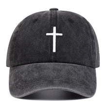 Load image into Gallery viewer, Cross Simple Denim Cap
