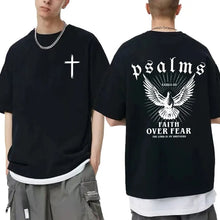 Load image into Gallery viewer, Psalms XXIII Faith Over Fear Cotton Tshirt
