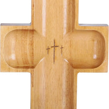 Load image into Gallery viewer, Small Cross Wood Serving Tray
