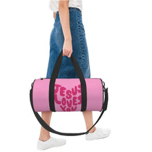 Load image into Gallery viewer, Jesus Loves You Gym Duffle Bag

