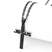 Load image into Gallery viewer, 18K Gold Plated Stainless Steel Jesus Cross Chain
