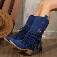 Load image into Gallery viewer, Remnant Rodeo Cowgirl Suede Boots
