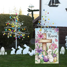 Load image into Gallery viewer, He Is Risen Easter Decorative Flag
