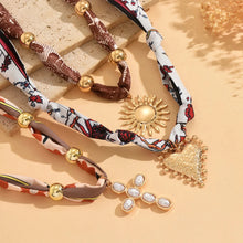 Load image into Gallery viewer, Conception Of The Heart Cross Scarf Fashion Necklace Collection
