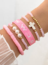 Load image into Gallery viewer, WWJD Cross Fashion Bracelet Set
