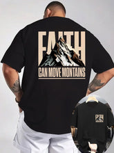 Load image into Gallery viewer, Faith Can Move Mountains Graphic Cotton Tshirt
