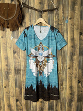 Load image into Gallery viewer, Native Remnant Psalm 102:6 Desert Owl Of The Wilderness Short Dress
