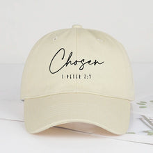 Load image into Gallery viewer, 1 Peter 2:9 Chosen Adjustable Dad Cap
