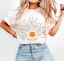 Load image into Gallery viewer, Be The Light Matthew 5:14 Cotton Tshirt
