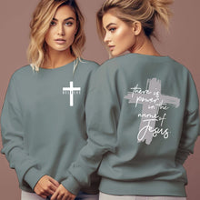 Load image into Gallery viewer, Believe In Power In The Name Of Yeshua Sweatshirt
