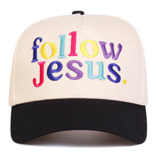 Load image into Gallery viewer, Follow Jesus Crayon Snapback
