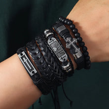 Load image into Gallery viewer, I Love Jesus Leather Bracelet Set
