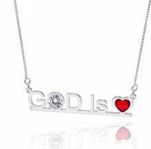 Load image into Gallery viewer, God Is Love Stainless Steel Necklace
