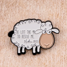 Load image into Gallery viewer, Chosen Sheep Matthew 18:12 Enamel Lapel Pin
