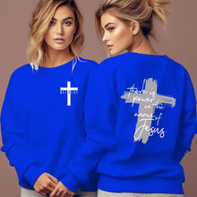 Load image into Gallery viewer, Believe In Power In The Name Of Yeshua Sweatshirt
