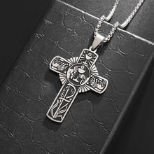 Load image into Gallery viewer, Communion Cup Priest Stainless Steel Cross Chain Necklace
