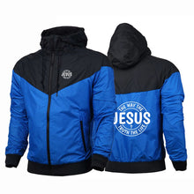 Load image into Gallery viewer, Way, Truth, Life Windbreaker
