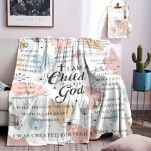 Load image into Gallery viewer, Child Of God Comfort Plush Throw Blanket
