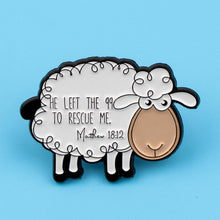 Load image into Gallery viewer, Chosen Sheep Matthew 18:12 Enamel Lapel Pin
