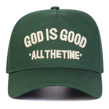 Load image into Gallery viewer, Embroidered God Is Good All The Time Polo Cap

