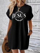 Load image into Gallery viewer, Way, Truth, Life Jesus Casual Dress With Pockets
