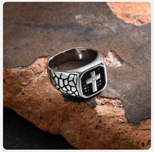 Load image into Gallery viewer, Stainless Steel Cross Men&#39;s Ring
