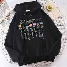 Load image into Gallery viewer, God Says You Are Chosen Light Fleece Hoodie
