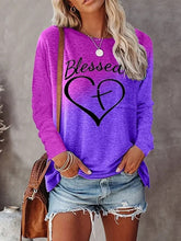 Load image into Gallery viewer, Blessed By The Love of Christ Long-Sleeve Top
