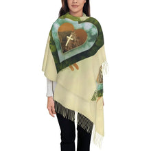 Load image into Gallery viewer, Sacred Heart Covered Fashion Wrap Scarf
