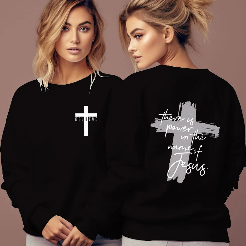 Believe In Power In The Name Of Yeshua Sweatshirt