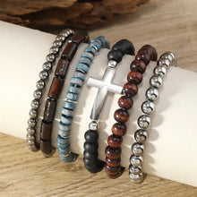 Load image into Gallery viewer, Bold Cross Bracelet Set
