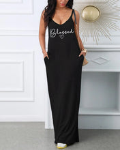 Load image into Gallery viewer, Blessed Casual Dress With Pockets
