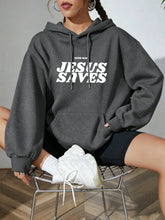Load image into Gallery viewer, Good News Jesus Saves Cotton Fleece Hoodie
