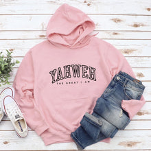 Load image into Gallery viewer, Yahweh, The Great I Am Cotton Hoodie
