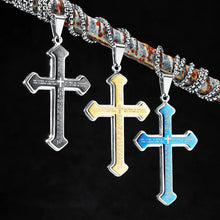 Load image into Gallery viewer, Our Father Stainless Steel Cross Chain
