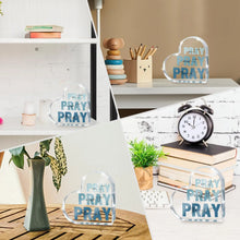 Load image into Gallery viewer, Pray, Pray, Pray Blue Desk Decor
