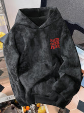 Load image into Gallery viewer, Faith Over Fear Bold Plush Fleece Hoodie
