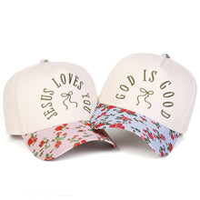 Load image into Gallery viewer, God's Gardener Spring/Summer Floral Cap
