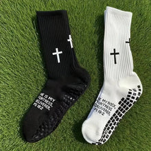 Load image into Gallery viewer, Rock and Fortress Psalm 18:2 Rubberized Grip &amp; Traction Socks
