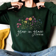 Load image into Gallery viewer, Grace Garden 2 Peter 3:18 Sweatshirt

