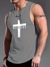 Load image into Gallery viewer, Believe In Salvation Cotton Casual Fit Tank
