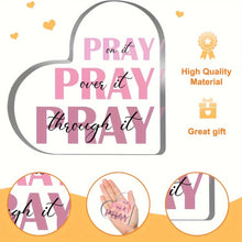Load image into Gallery viewer, Pray, Pray, Pray Pink Desk Decor
