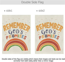 Load image into Gallery viewer, God&#39;s Covenant Rainbow Canvas Flag
