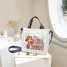 Load image into Gallery viewer, Faith Cross Freedom Small Canvas Purse
