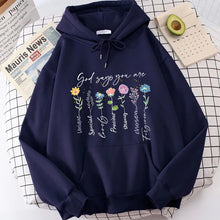 Load image into Gallery viewer, God Says You Are Chosen Light Fleece Hoodie
