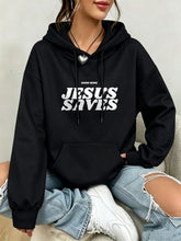 Load image into Gallery viewer, Good News Jesus Saves Cotton Fleece Hoodie
