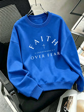 Load image into Gallery viewer, Faith Over Fear Light Fleece Cotton Sweatshirt
