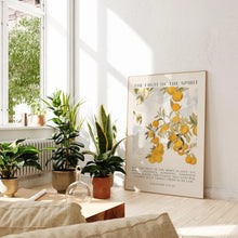Load image into Gallery viewer, Galatians 5:22 Fruit of The Spirit Framed Canvas Poster

