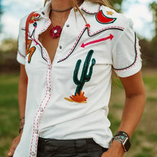 Load image into Gallery viewer, There Is Life In The Desert Fashion Blouse
