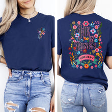 Load image into Gallery viewer, Luke 24 He Is Risen Spring Floral Cotton Tshirt
